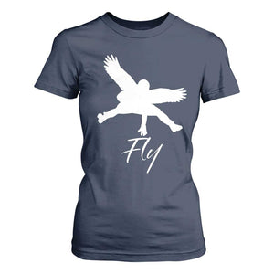 Philly Lover T Shirt For Women Fly Birds Spirit Vintage Football Lovers TS10 Navy Print Your Wear