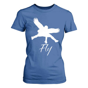 Eagles Fly T Shirt For Women Philadelphia Birds Spirit TS10 Royal Blue Print Your Wear