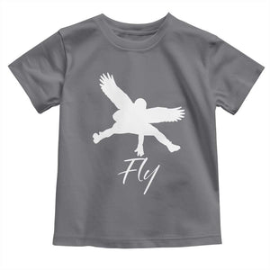 Eagles Fly Toddler T Shirt Philadelphia Birds Spirit TS10 Charcoal Print Your Wear