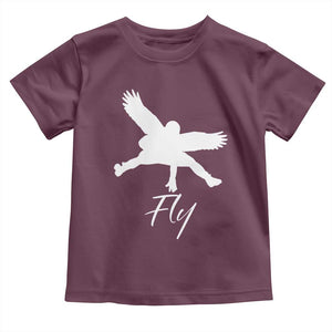 Eagles Fly Toddler T Shirt Philadelphia Birds Spirit TS10 Maroon Print Your Wear