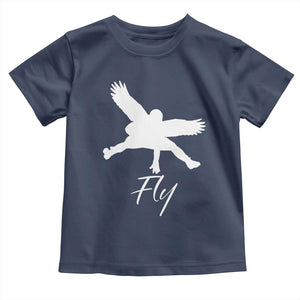Philly Lover Toddler T Shirt Fly Birds Spirit Vintage Football Lovers TS10 Navy Print Your Wear