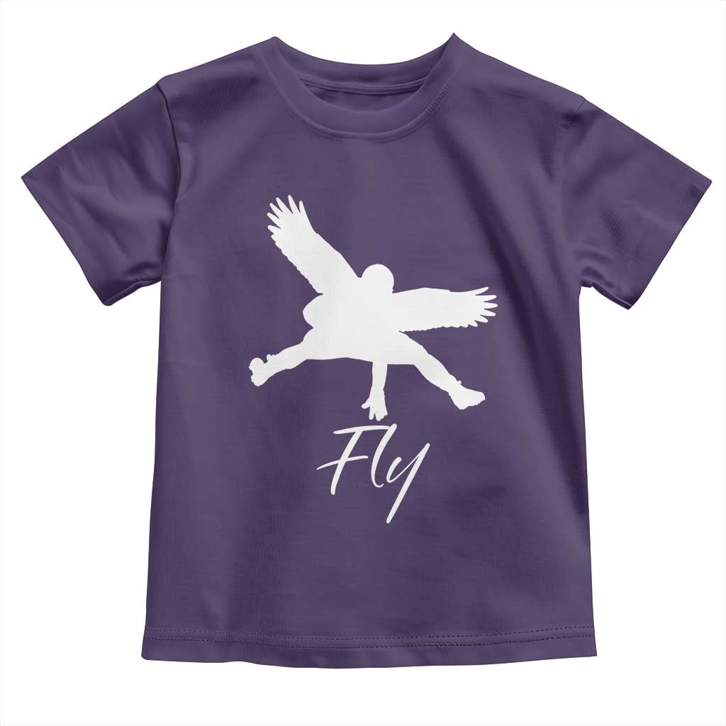 Philly Lover Toddler T Shirt Fly Birds Spirit Vintage Football Lovers TS10 Purple Print Your Wear