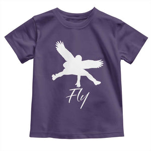 Eagles Fly Toddler T Shirt Philadelphia Birds Spirit TS10 Purple Print Your Wear
