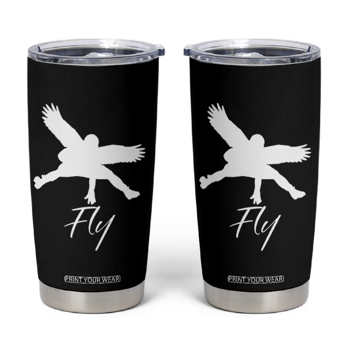 Eagles Fly Tumbler Cup Philadelphia Birds Spirit TS10 Black Print Your Wear