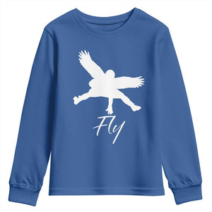 Philly Lover Youth Sweatshirt Fly Birds Spirit Vintage Football Lovers TS10 Royal Blue Print Your Wear