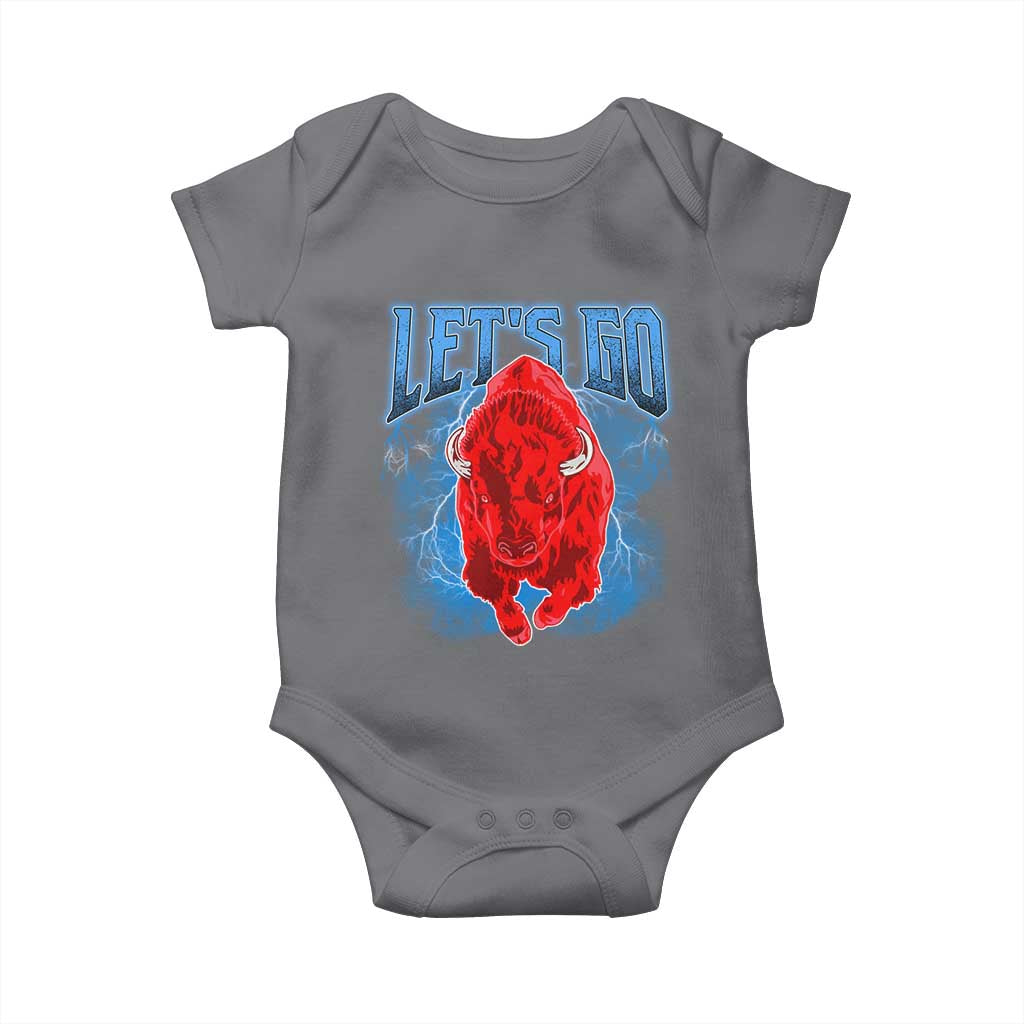 Let's Go BFB Baby Onesie Western New York WNY Pride Mafia Gift TS10 Charcoal Print Your Wear