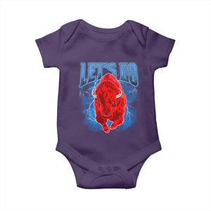 Let's Go Buffalo Baby Onesie Western New York WNY Pride Mafia Gift TS10 Purple Print Your Wear