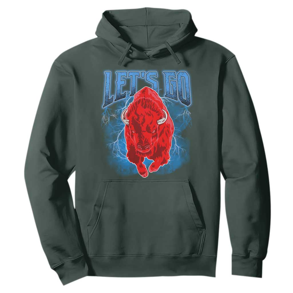 Let's Go BFB Hoodie Western New York WNY Pride Mafia Gift TS10 Dark Forest Green Print Your Wear