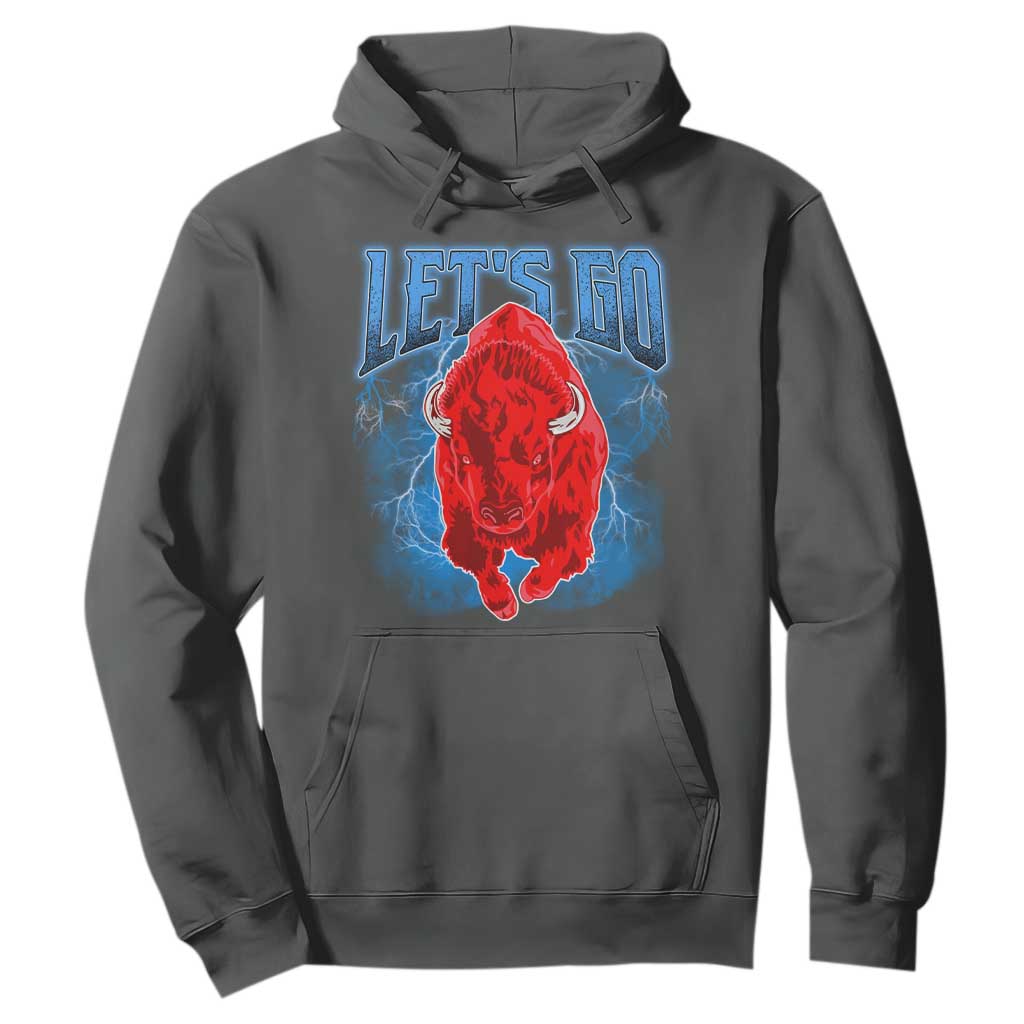 Let's Go Buffalo Hoodie Western New York WNY Pride Mafia Gift TS10 Dark Heather Print Your Wear