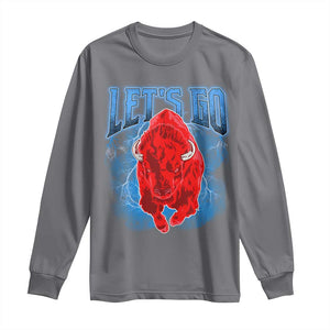 Let's Go BFB Long Sleeve Shirt Western New York WNY Pride Mafia Gift TS10 Charcoal Print Your Wear
