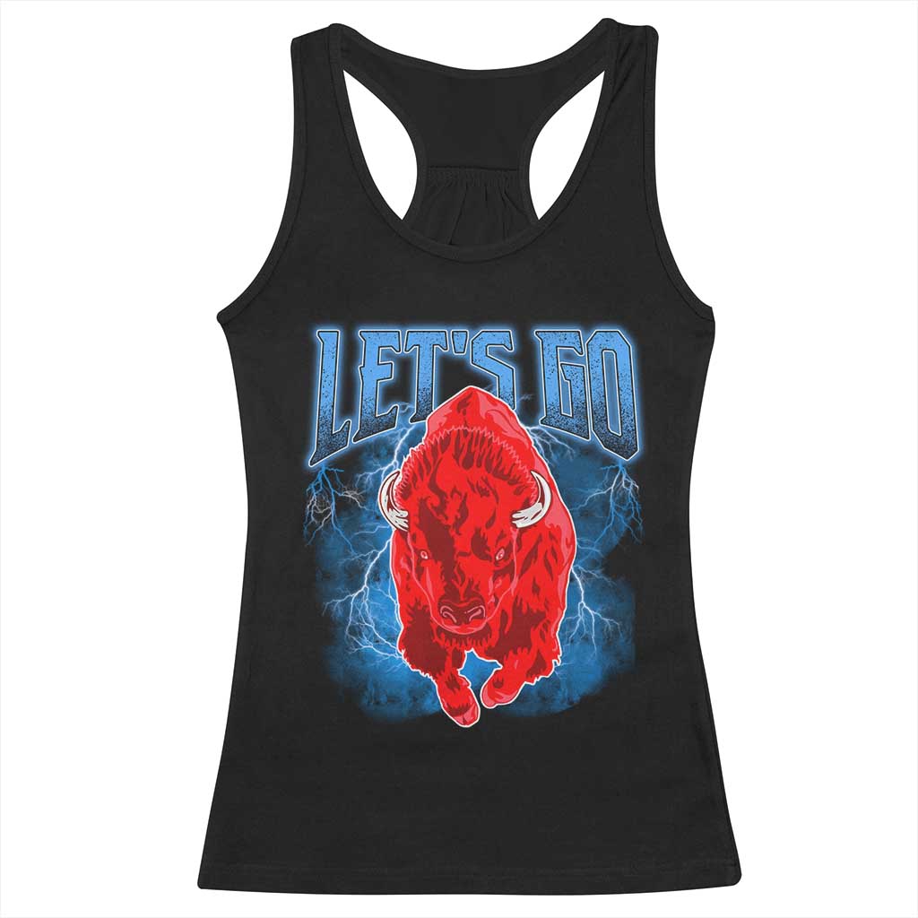 Let's Go BFB Racerback Tank Top Western New York WNY Pride Mafia Gift TS10 Black Print Your Wear