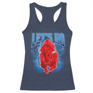 Let's Go Buffalo Racerback Tank Top Western New York WNY Pride Mafia Gift TS10 Navy Print Your Wear