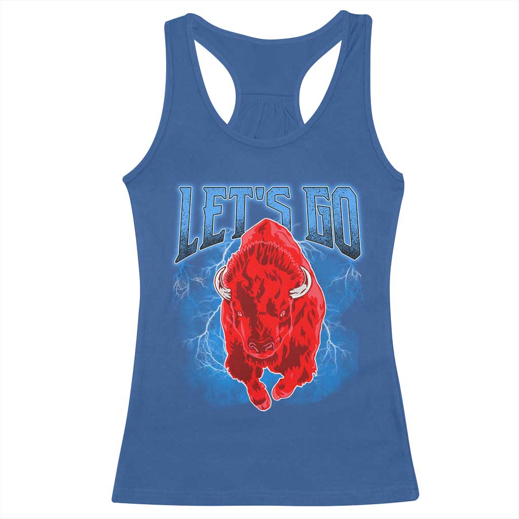 Let's Go BFB Racerback Tank Top Western New York WNY Pride Mafia Gift TS10 Royal Blue Print Your Wear