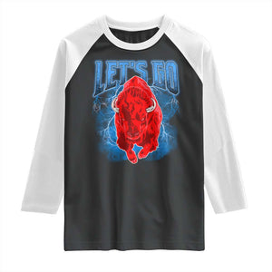 Let's Go Buffalo Raglan Shirt Western New York WNY Pride Mafia Gift TS10 Black White Print Your Wear