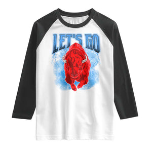 Let's Go Buffalo Raglan Shirt Western New York WNY Pride Mafia Gift TS10 White Black Print Your Wear
