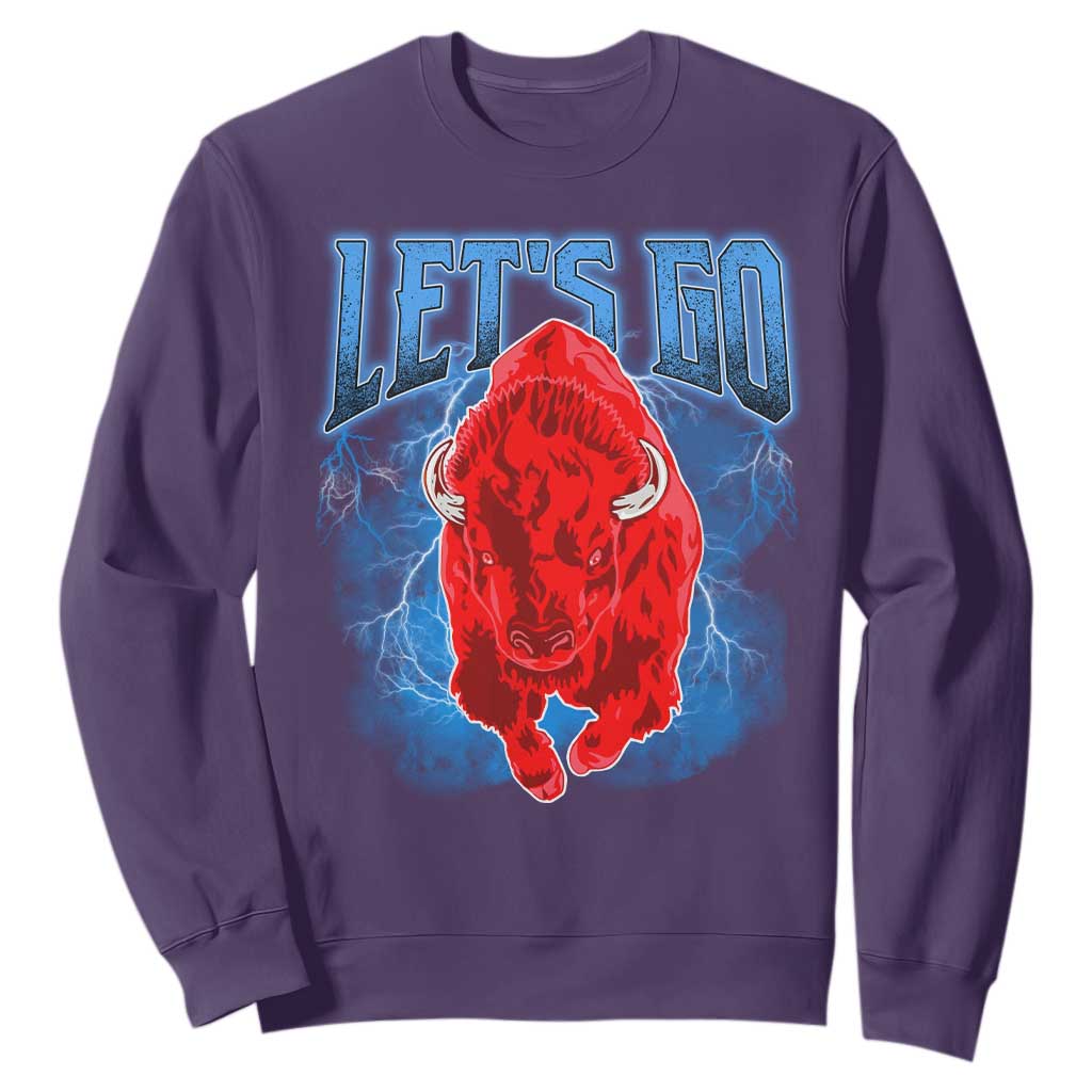 Let's Go BFB Sweatshirt Western New York WNY Pride Mafia Gift TS10 Purple Print Your Wear