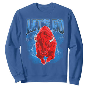 Let's Go Buffalo Sweatshirt Western New York WNY Pride Mafia Gift TS10 Royal Blue Print Your Wear