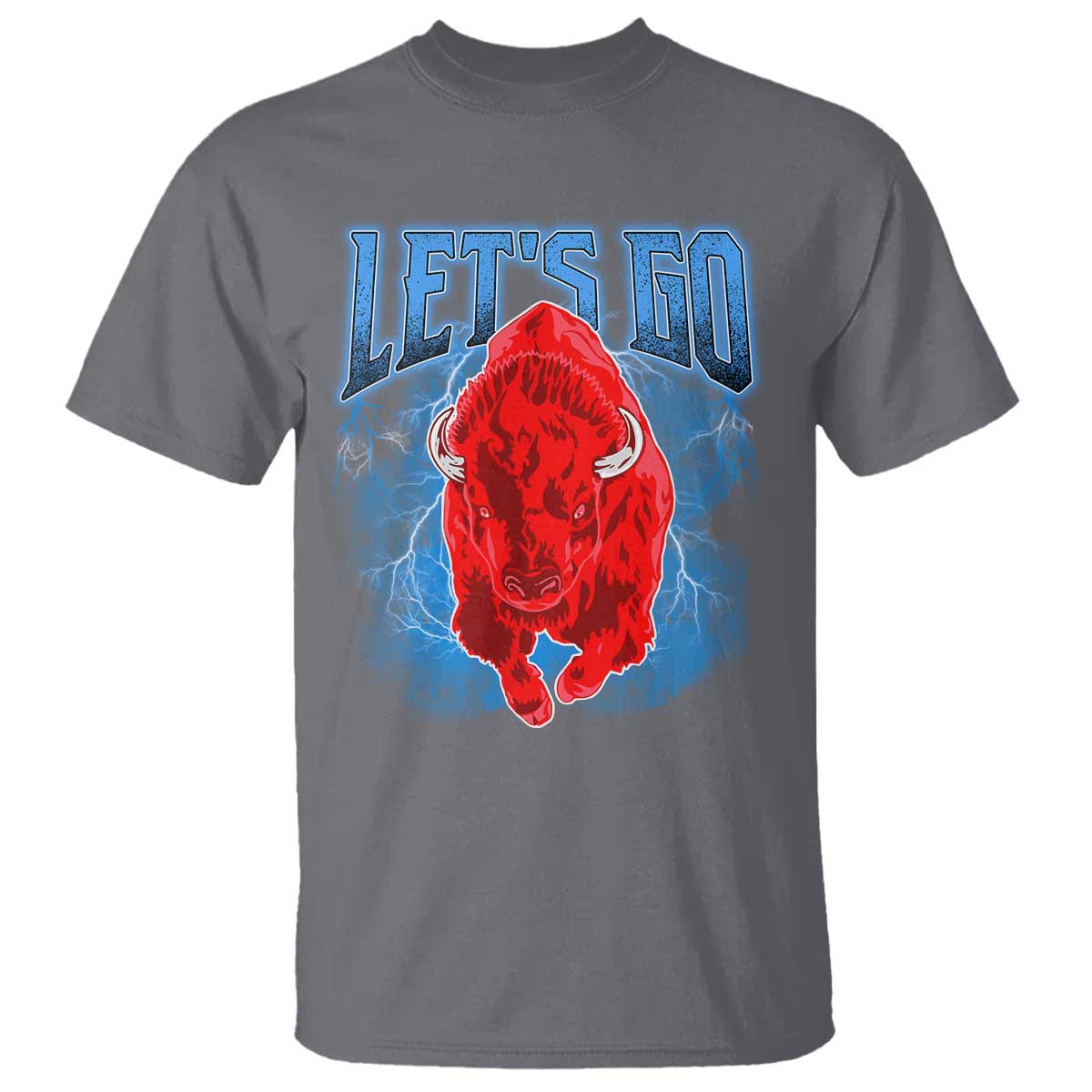 Let's Go Buffalo T Shirt Western New York WNY Pride Mafia Gift TS10 Charcoal Print Your Wear