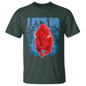 Let's Go Buffalo T Shirt Western New York WNY Pride Mafia Gift TS10 Dark Forest Green Print Your Wear
