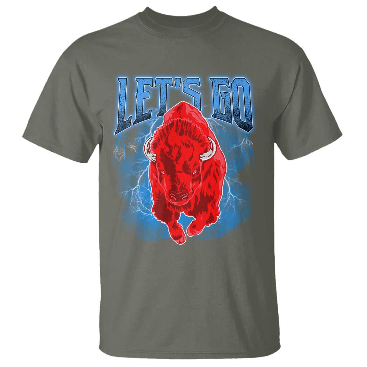 Let's Go BFB T Shirt Western New York WNY Pride Mafia Gift TS10 Military Green Print Your Wear