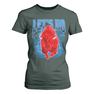 Let's Go Buffalo T Shirt For Women Western New York WNY Pride Mafia Gift TS10 Dark Forest Green Print Your Wear