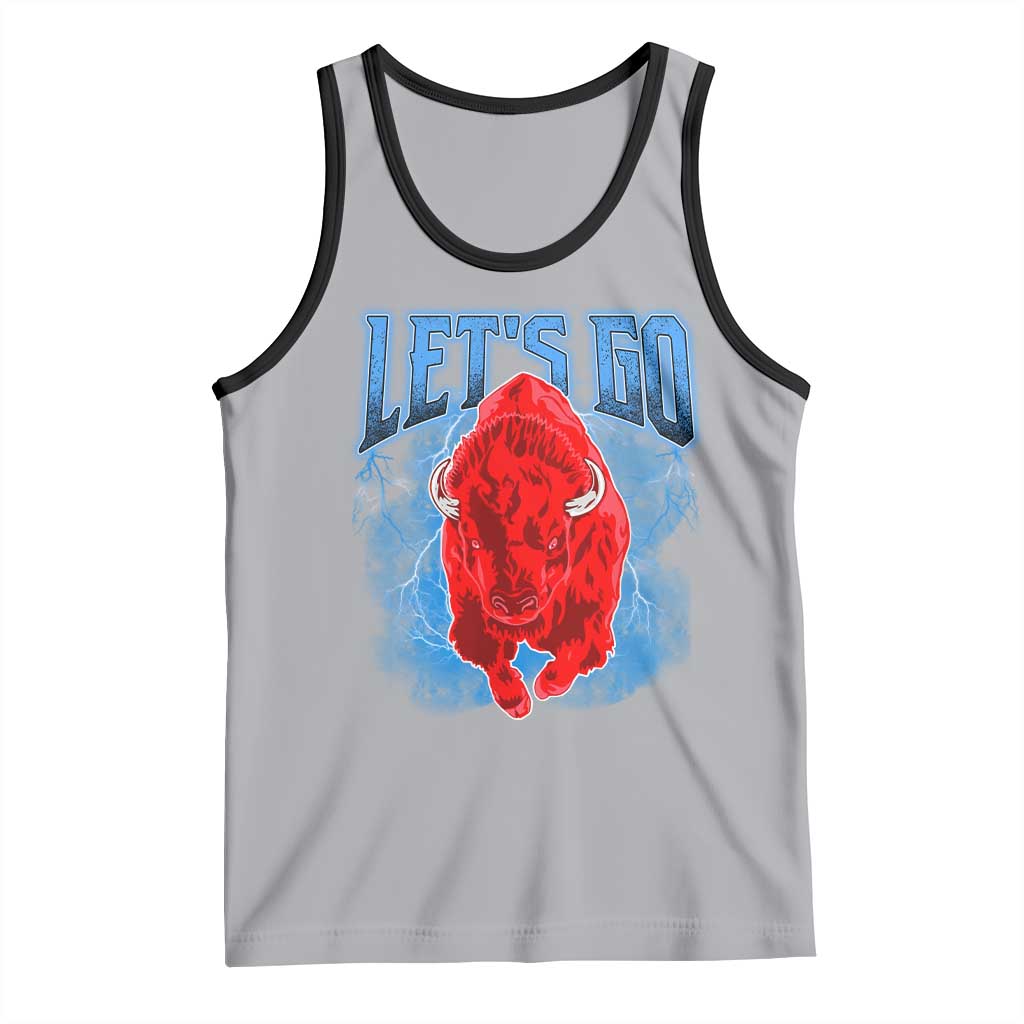 Let's Go BFB Tank Top Western New York WNY Pride Mafia Gift TS10 Athletic Heather Black Print Your Wear