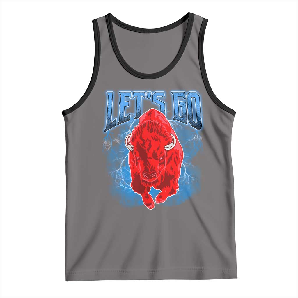 Let's Go BFB Tank Top Western New York WNY Pride Mafia Gift TS10 Deep Heather Black Print Your Wear