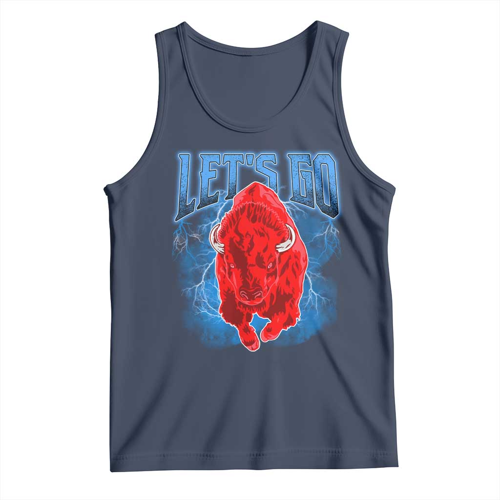 Let's Go BFB Tank Top Western New York WNY Pride Mafia Gift TS10 Navy Print Your Wear