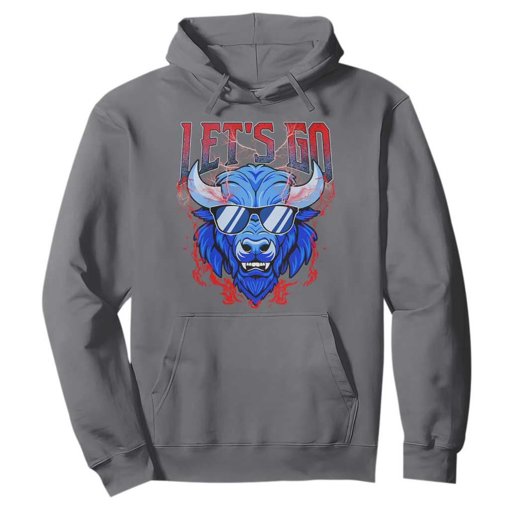 Let's Go BFB Hoodie Fan Apparel WNY Pride TS10 Charcoal Print Your Wear