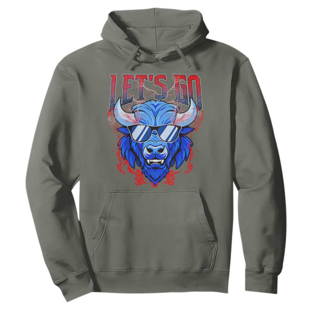 Let's Go BFB Hoodie Fan Apparel WNY Pride TS10 Military Green Print Your Wear