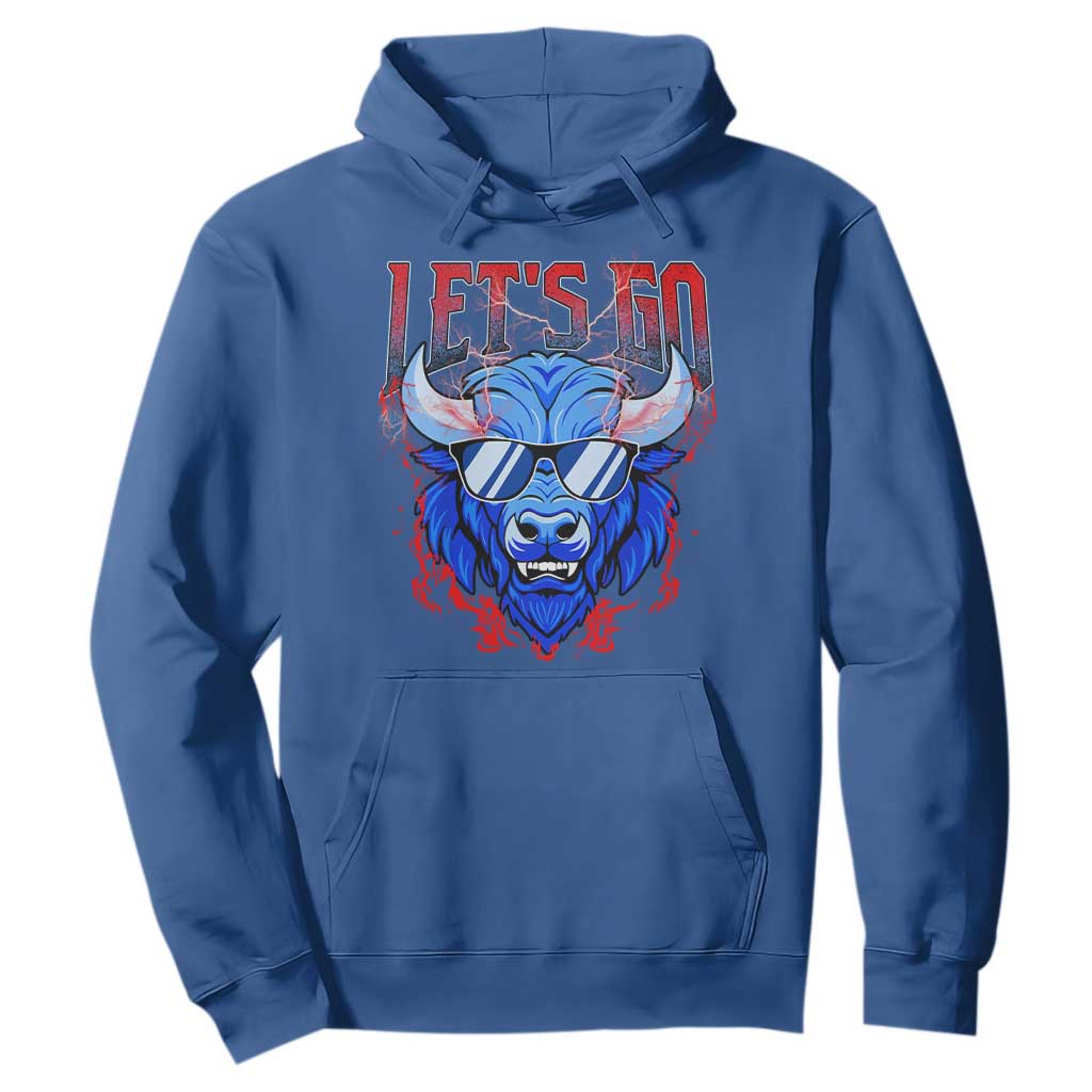 Let's Go BFB Hoodie Fan Apparel WNY Pride TS10 Royal Blue Print Your Wear