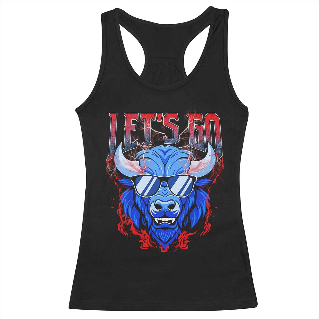 Let's Go Buffalo Racerback Tank Top Fan Apparel WNY Pride TS10 Black Print Your Wear