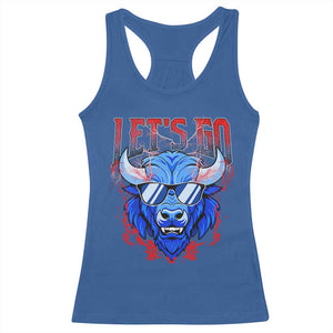 Let's Go BFB Racerback Tank Top Fan Apparel WNY Pride TS10 Royal Blue Print Your Wear