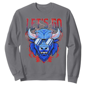 Let's Go Buffalo Sweatshirt Fan Apparel WNY Pride TS10 Charcoal Print Your Wear