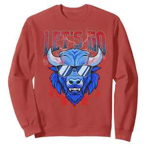 Let's Go Buffalo Sweatshirt Fan Apparel WNY Pride TS10 Red Print Your Wear