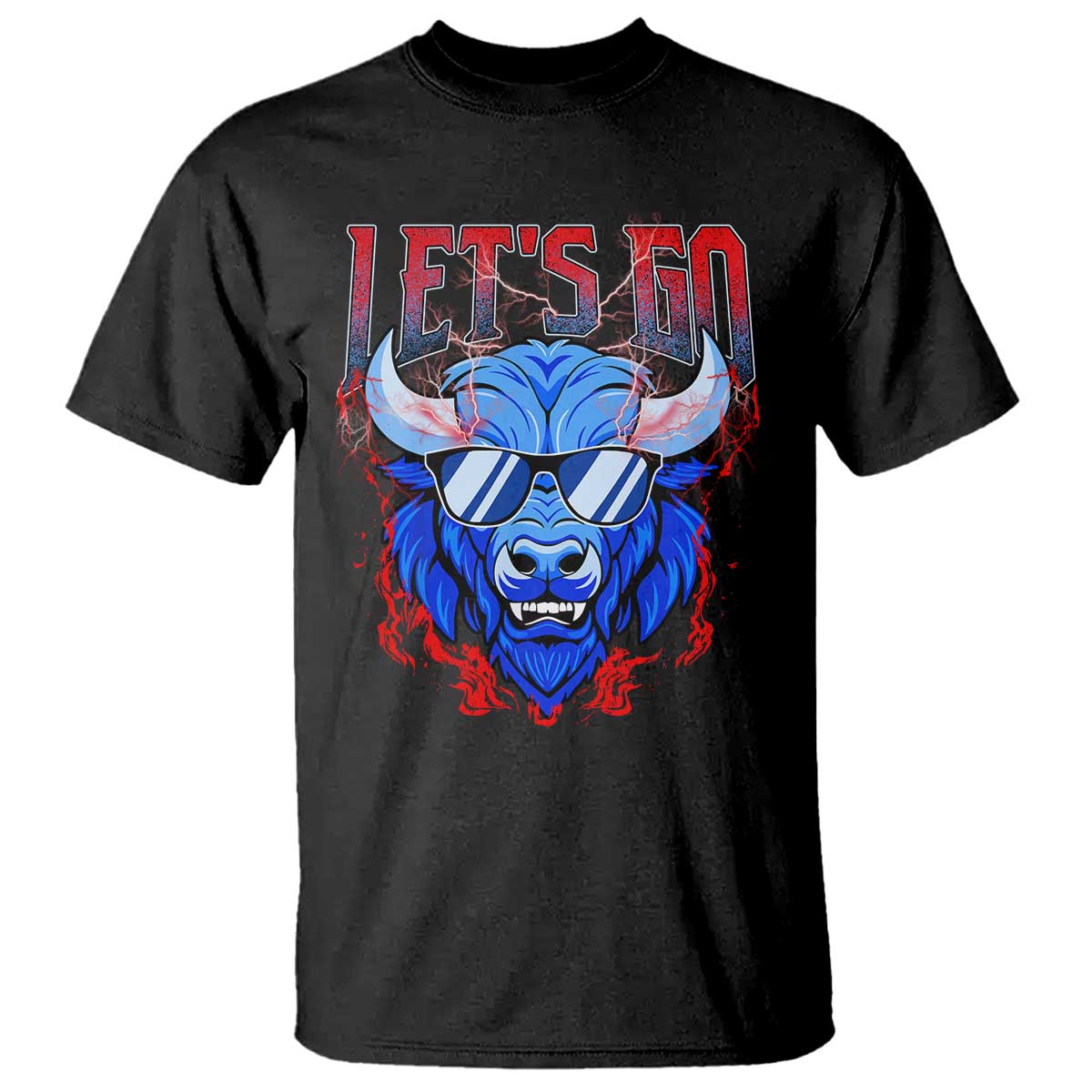 Let's Go Buffalo T Shirt Fan Apparel WNY Pride TS10 Black Print Your Wear