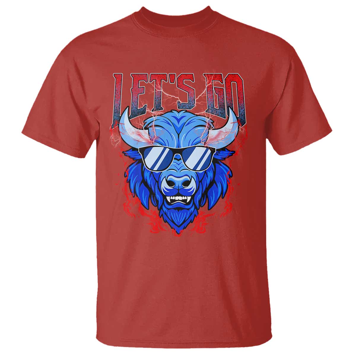 Let's Go BFB T Shirt Fan Apparel WNY Pride TS10 Red Print Your Wear