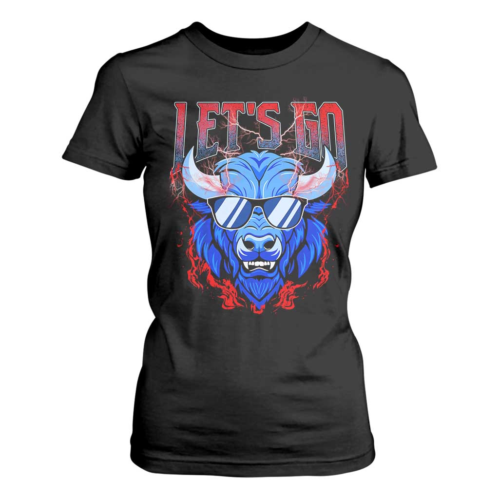 Let's Go Buffalo T Shirt For Women Fan Apparel WNY Pride TS10 Black Print Your Wear