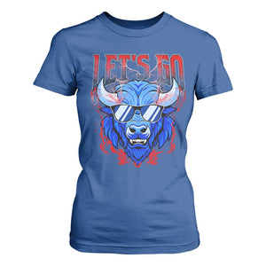 Let's Go BFB T Shirt For Women Fan Apparel WNY Pride TS10 Royal Blue Print Your Wear