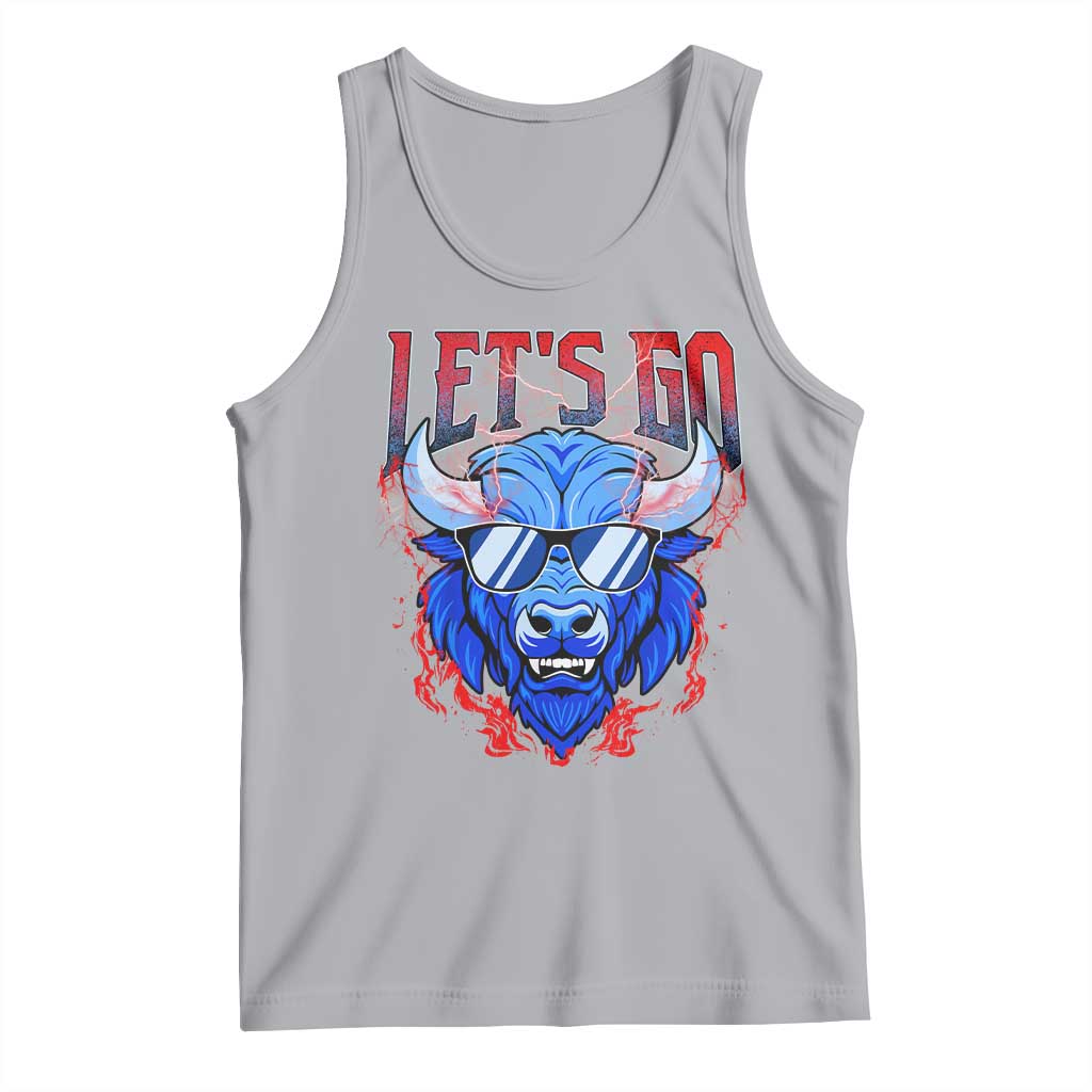 Let's Go BFB Tank Top Fan Apparel WNY Pride TS10 Athletic Heather Print Your Wear
