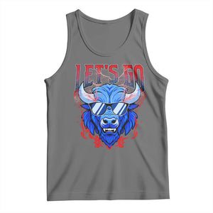 Let's Go BFB Tank Top Fan Apparel WNY Pride TS10 Black Heather Print Your Wear