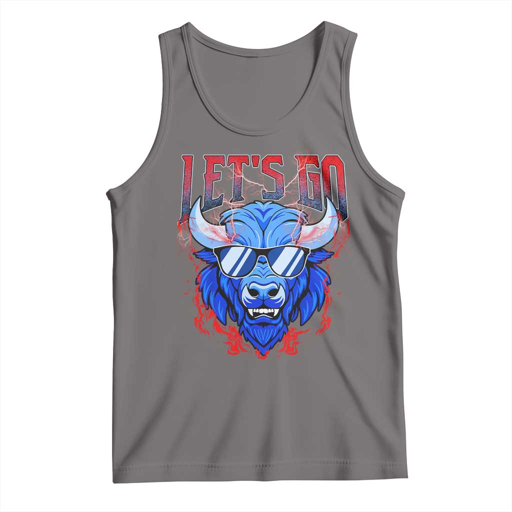 Let's Go BFB Tank Top Fan Apparel WNY Pride TS10 Deep Heather Print Your Wear