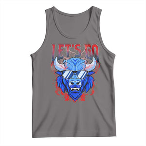 Let's Go BFB Tank Top Fan Apparel WNY Pride TS10 Deep Heather Print Your Wear