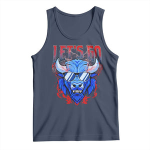 Let's Go BFB Tank Top Fan Apparel WNY Pride TS10 Navy Print Your Wear