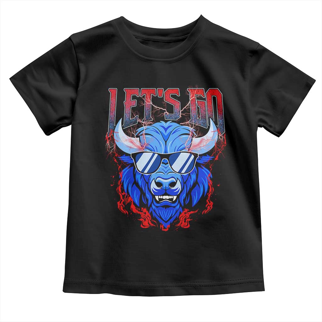 Let's Go BFB Toddler T Shirt Fan Apparel WNY Pride TS10 Black Print Your Wear