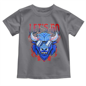 Let's Go BFB Toddler T Shirt Fan Apparel WNY Pride TS10 Charcoal Print Your Wear