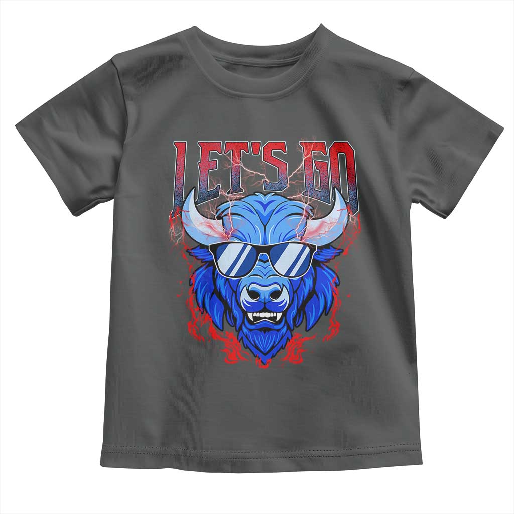Let's Go BFB Toddler T Shirt Fan Apparel WNY Pride TS10 Dark Heather Print Your Wear