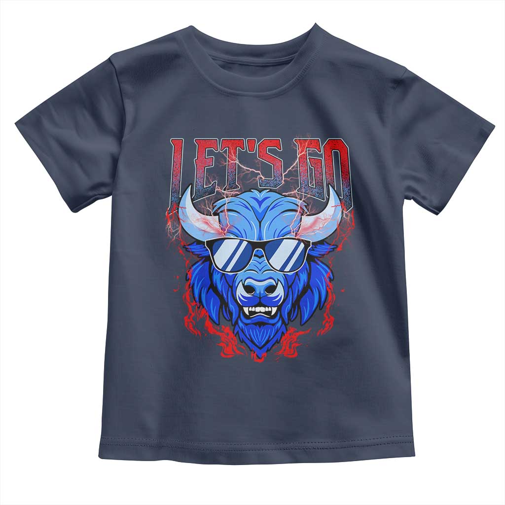 Let's Go BFB Toddler T Shirt Fan Apparel WNY Pride TS10 Navy Print Your Wear