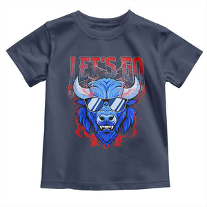 Let's Go BFB Toddler T Shirt Fan Apparel WNY Pride TS10 Navy Print Your Wear