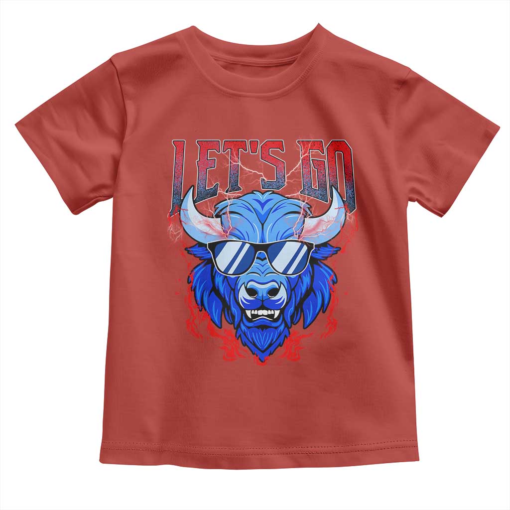 Let's Go BFB Toddler T Shirt Fan Apparel WNY Pride TS10 Red Print Your Wear